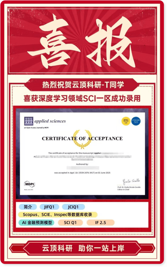 深度学习SCI一区录用